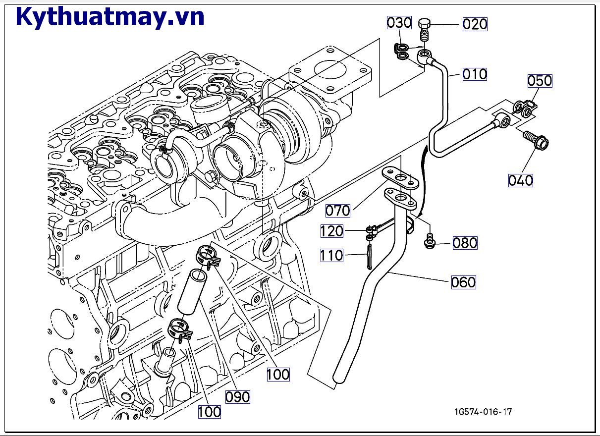 Ống dẫn dầu ( bộ phận nén turbo)